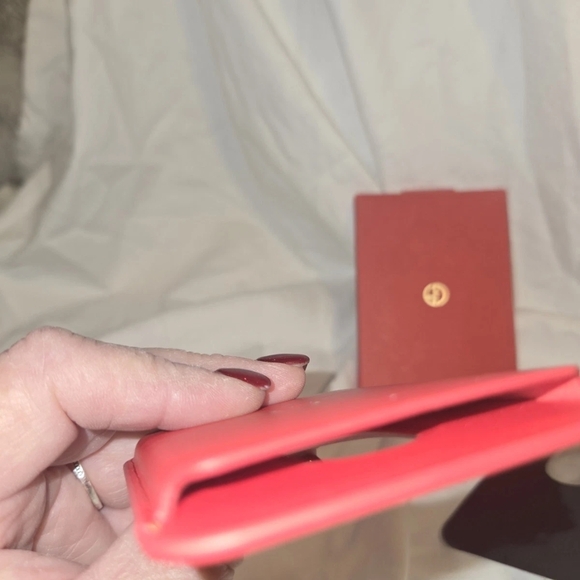 Red Leather Card Holder by Armani - Picture 2 of 2